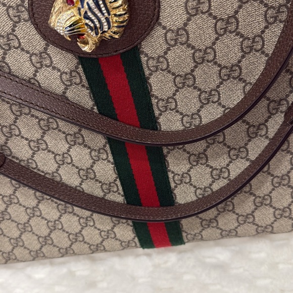Gucci GG Supreme Rajah Large Tote-537219-Authentic-EUC - Picture 6 of 16